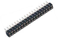 WCON 2.54 mm Pitch Round Pin Header Double Row H = 3.0 Black Color ROHS